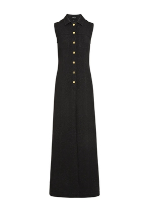 Giambattista Valli button-front sleeveless maxi gilet - Black