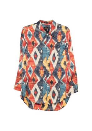 R13 diamond-print shirt - Red