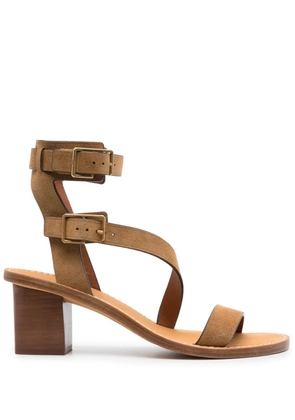 Zadig&Voltaire Cecilia Caprese 70mm leather sandals - Brown