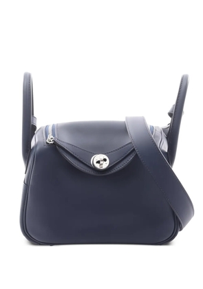Hermès Pre-Owned 2024 mini Lindy top-handle tote bag - Blue
