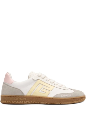 Balmain Swan logo-detail sneakers - White