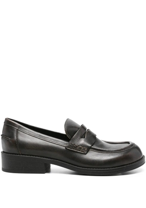 Ash penny leather loafers - Black