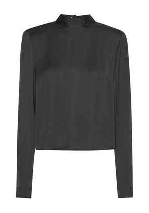 ROTATE BIRGER CHRISTENSEN draped-back top - Black
