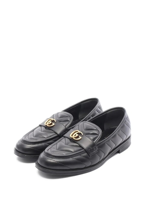 Gucci Pre-Owned 2010s GG Marmont leather loafers - Black