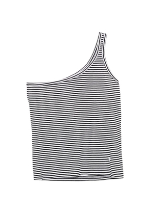 TOM FORD striped one-shoulder top - White