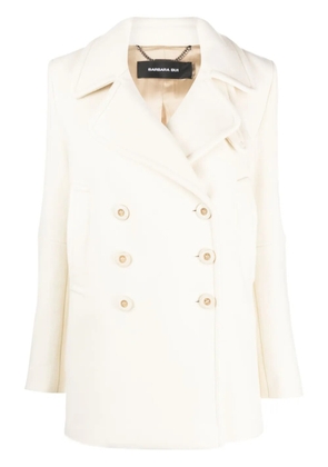 Barbara Bui notch-lapels felted peacoat - Neutrals