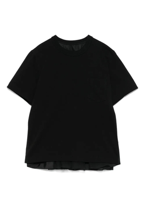 sacai panelled T-shirt - Black