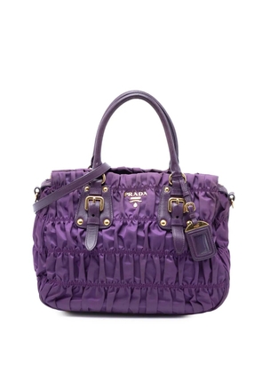 Prada Pre-Owned 2013-2025 Tessuto Gaufre satchel - Purple
