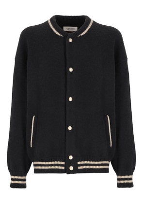 Laneus knitted bomber jacket - Black