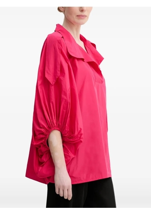 MMC STUDIO balloon-sleeve V-neck top - Pink