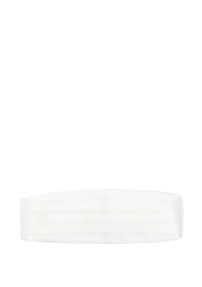 Junya Watanabe MAN satin cummerbund - White
