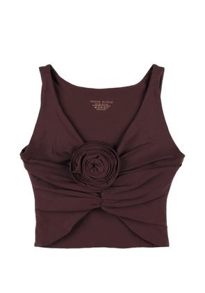 Magda Butrym rose-detail top - Red