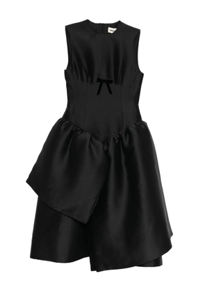 SHUSHU/TONG smocked-panel dress - Black