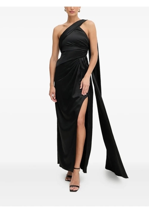 MARCIANO by GUESS one-shoulder draped maxi dress - Black