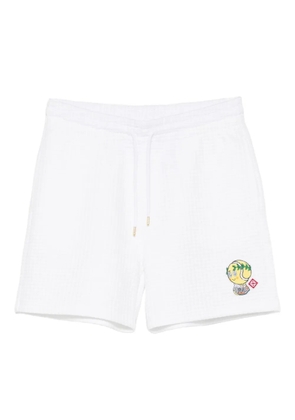 Casablanca drawstring graphic shorts - White