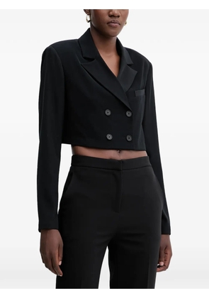 FRACOMINA button cropped blazer - Black