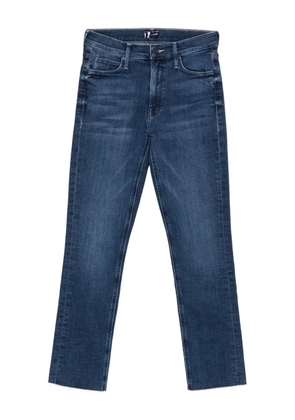 MOTHER mid-rise frayed jeans - Blue