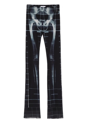 Jean Paul Gaultier Squeletor flared trousers - Black