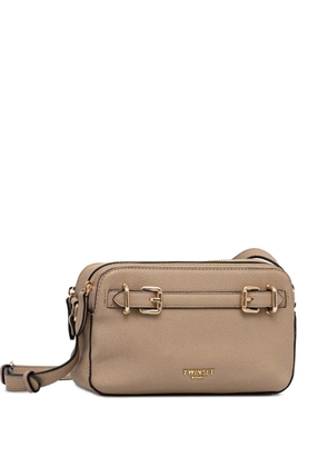 TWINSET buckle satchel cross body bag - Neutrals