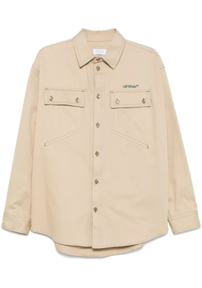 Off-White STITCH COTGAB MILIT OVERSHIR CREME BRULE - 6157 CREME BRULEE - DARK STORM