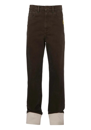 JW Anderson contrast turn-up jeans - Black
