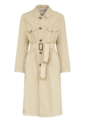 Maison Margiela canvas belted trench coat - Neutrals