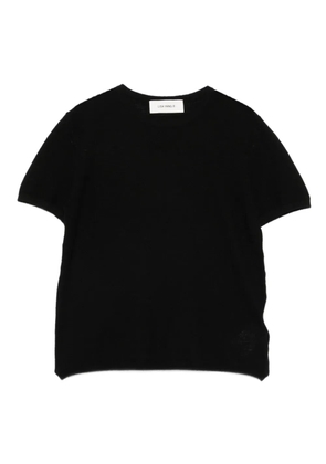Lisa Yang short-sleeve cashmere top - Black