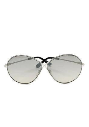 Tom Ford Pre-Owned Rania 02 round sunglasses - Silver
