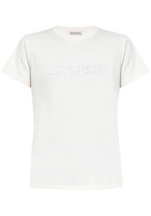 Moncler crystal-logo T-shirt - Neutrals