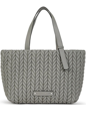 Karl Lagerfeld K/weave quilted tote bag - Grey