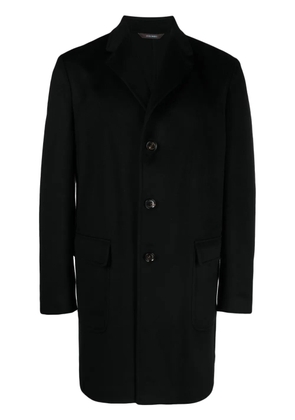 Colombo notched-collar single-breasted coat - Black