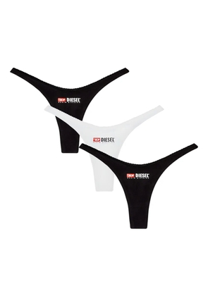 Diesel Micro-Punchy-D-Core thong (pack of three) - Black