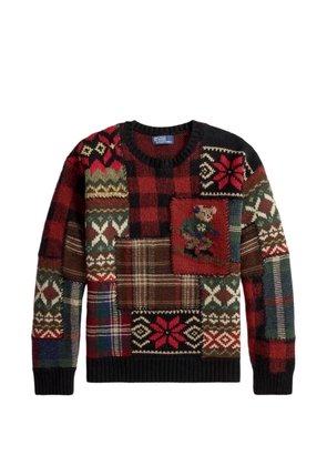 Polo Ralph Lauren patchwork graphic sweater - Red