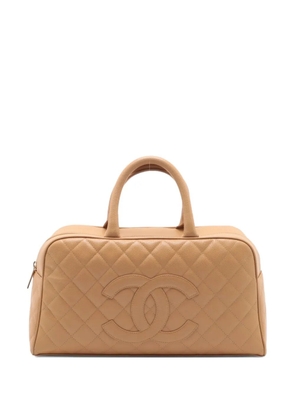CHANEL Pre-Owned 2003-2004 CC Mark quilted tote bag - Neutrals