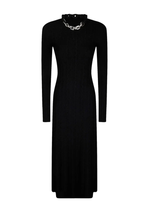 Rabanne chain-link wool-cashmere dress - Black