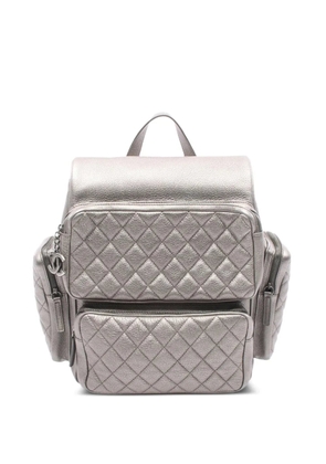 CHANEL Pre-Owned 2016-2017 matelassé rucksack backpack - Grey