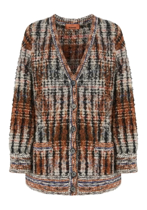 Missoni V-neck pocket cardigan - Brown