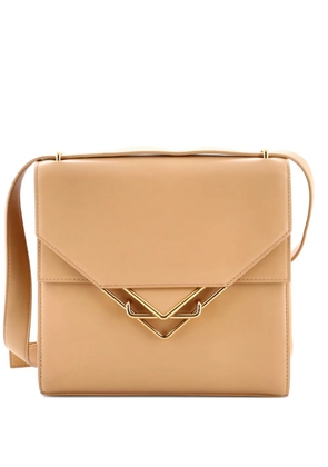 Bottega Veneta Pre-Owned Clip Flap Bag Leather shoulder bag - Neutrals