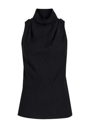 Proenza Schouler White Label Taryn jacquard high-neck top - Black