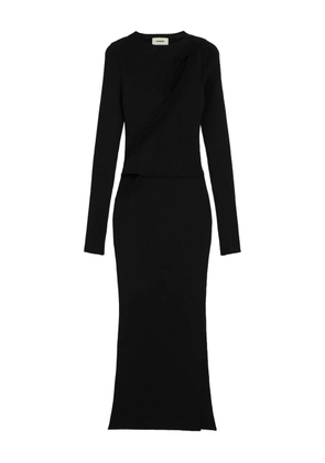 A Paper Kid long-sleeve maxi dress - Black