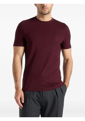 Manière De Voir Armand crew-neck wine red t-shirt
