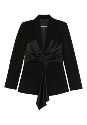 Patrizia Pepe draping blazer - Black