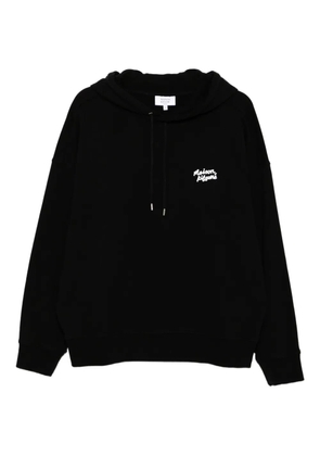 Maison Kitsuné handwriting hoodie - Black