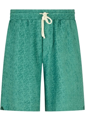 Drôle De Monsieur monogram shorts - Green