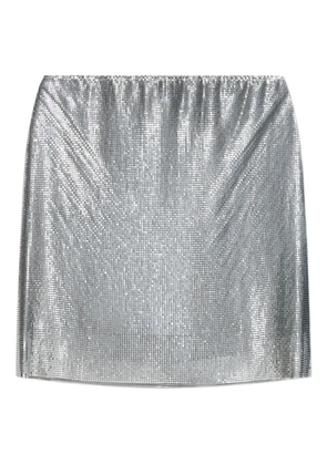 Versace sequin-embellished mini skirt - Silver