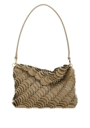 Rabanne Paco leather shoulder bag - Brown