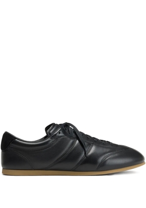 LEMAIRE Soft Runner leather sneakers - Black