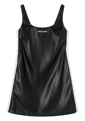 Palm Angels logo-embroidered square-neck minidress - Black