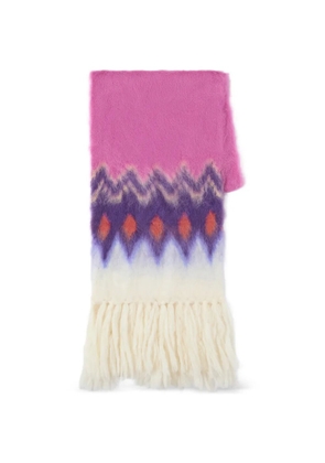 ISABEL MARANT Amanie fringed-hem scarf - Pink