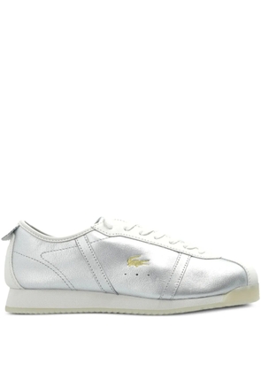 Lacoste leather lace-up sneakers - Grey